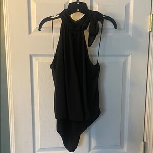 Express Black Halter Neck Bodysuit